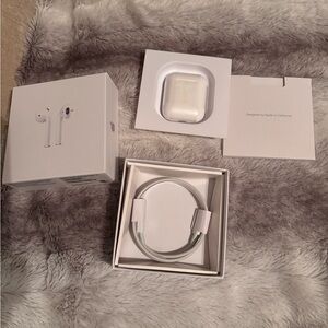 Apple AirPods generation 2 with White Charging Case and Cable brand new